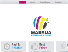Tablet Screenshot of maeruaprinting.com